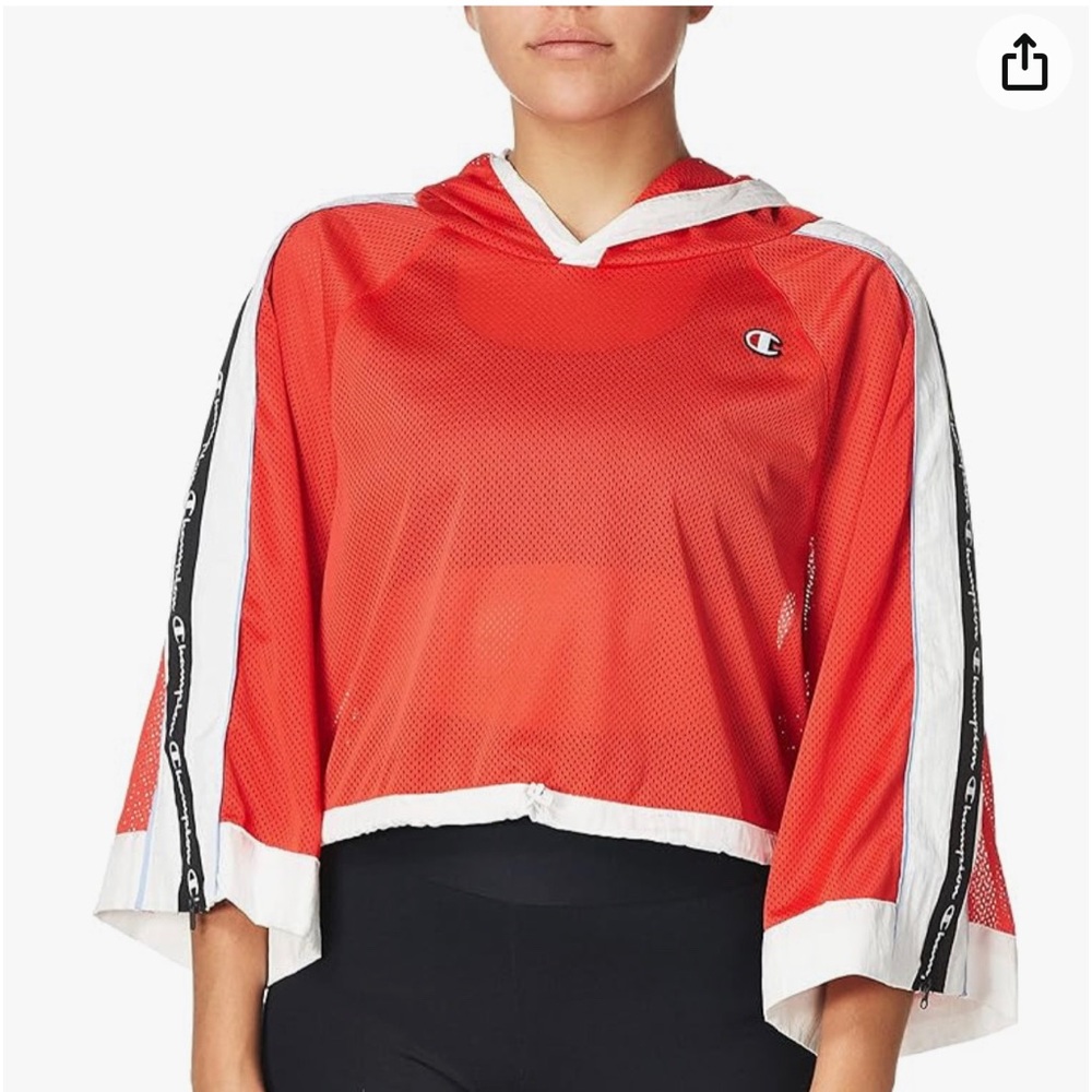 Price for 1 red Champion bell sleeve mesh hoodie - Picture 3 of 5